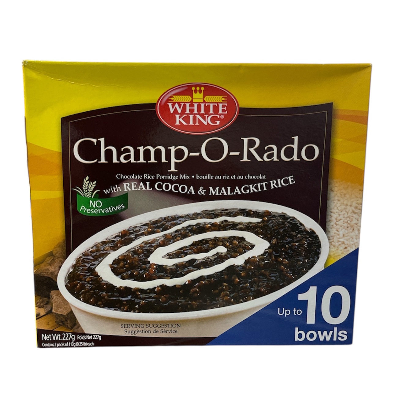 White King Champ O-Rado with real cocoa & malagkit rice 227g
